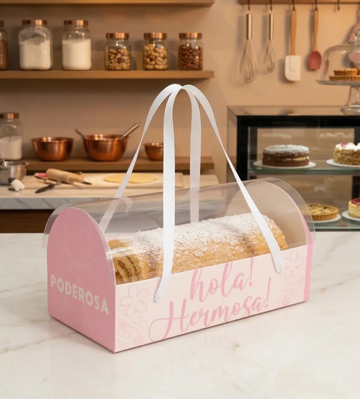 Caja para torta baul de Cristal