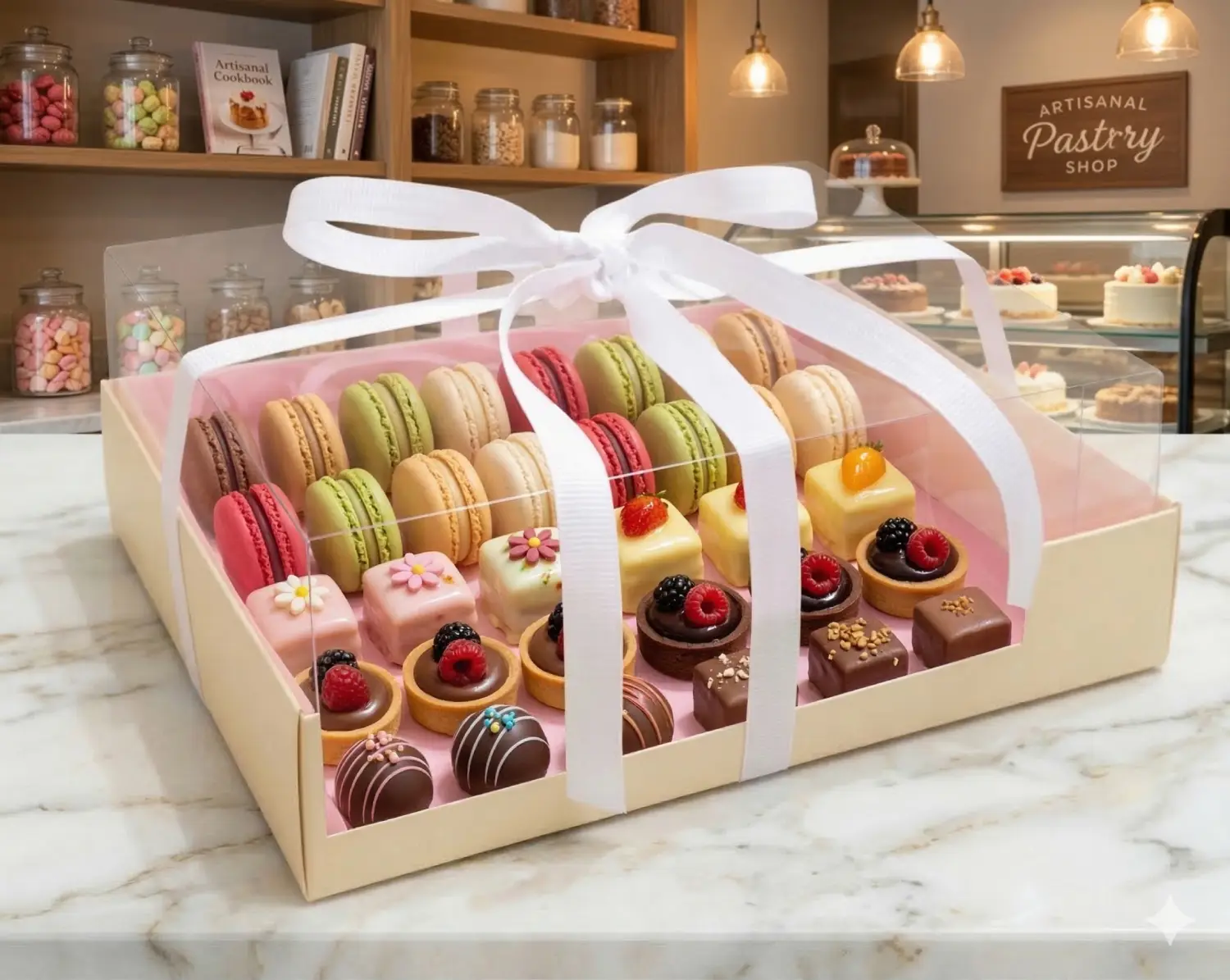 caja mini para postres