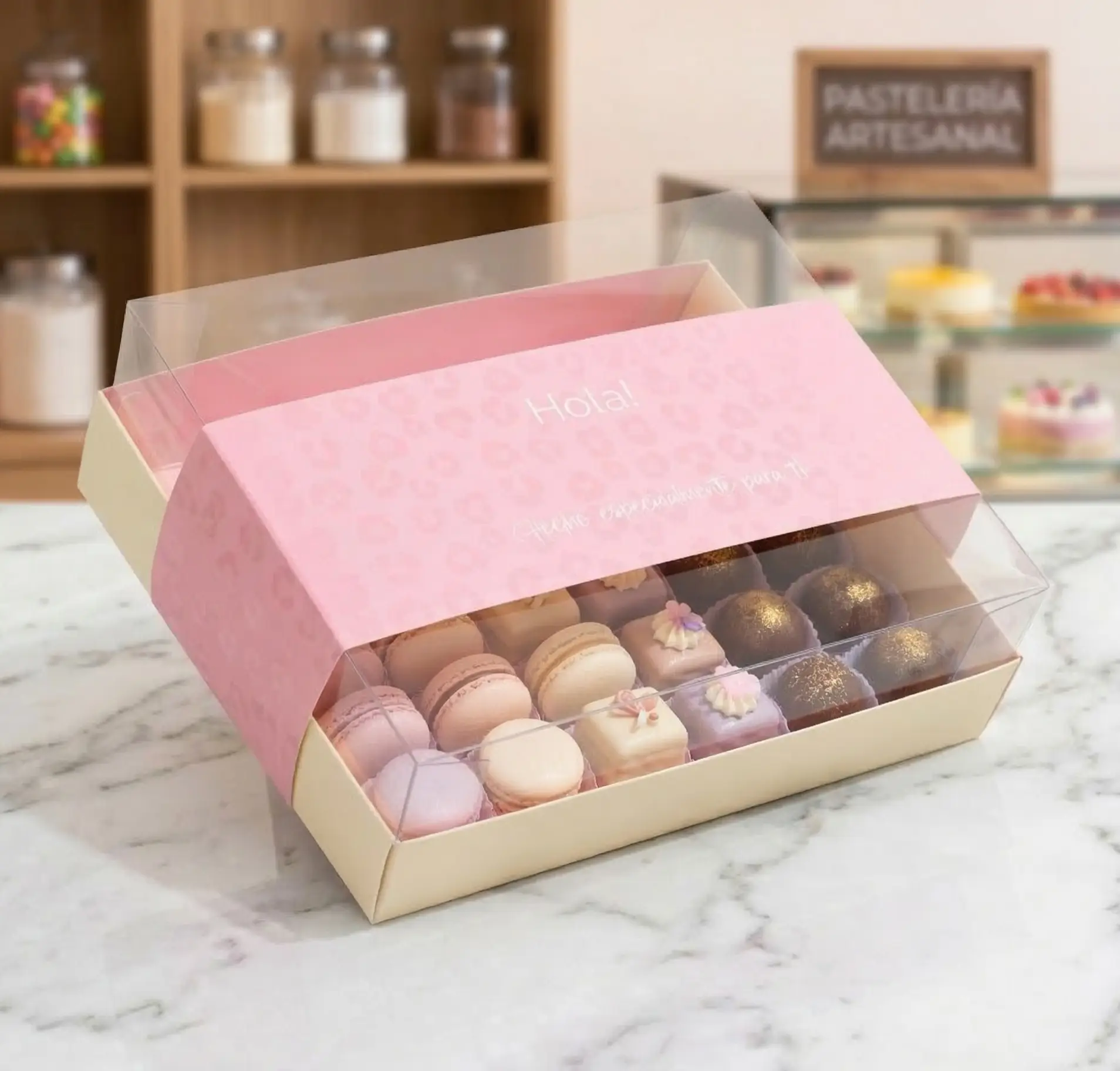 caja mini para postres