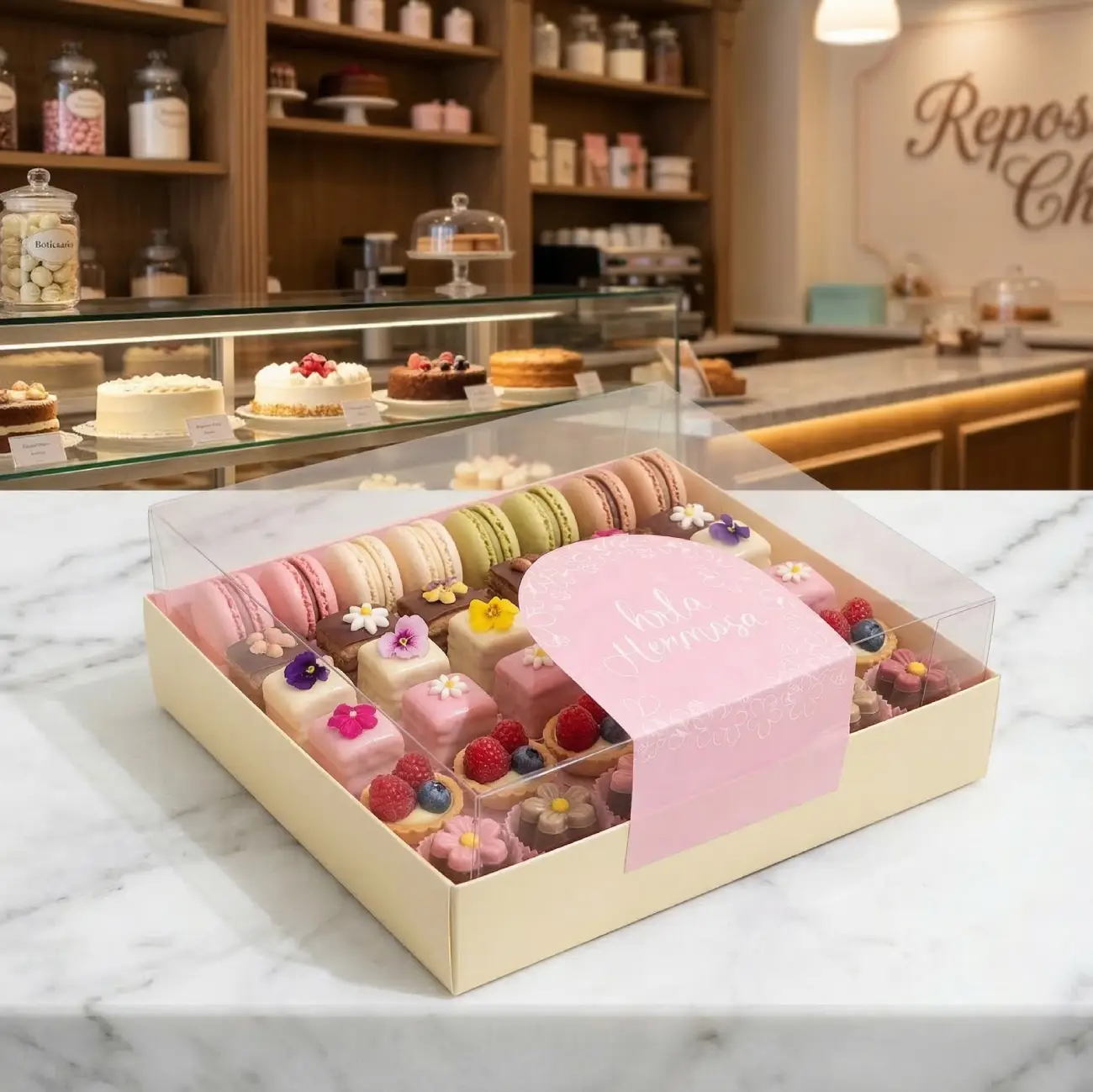 caja mini para postres